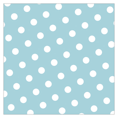 Салфетки с дизайном салфетки PAP STAR Голубой в белый горошек 3-слойные 33х33см 30шт