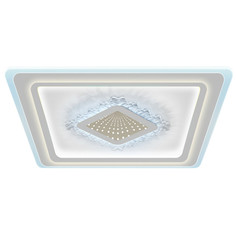 Люстры потолочные светодиодные люстра потолочная светодиодная RITTER Crystal с ДУ 120Вт 3000/6000К акрил белый