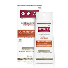 Bioblas, Шампунь для ослабленных волос Caffeine + Ginseng, 360 мл