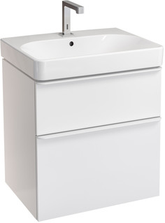 Тумба белый глянец 58,4 см Geberit Smyle Square 500.352.00.1