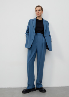 Брюки прямые со стрелками NICEONE [Синий, L]