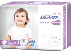 Подгузники Softlove Platinum XL 12-17кг 34шт SK02XL34-6