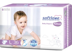 Подгузники Softlove Platinum L 9-14кг 36шт SK02L36-6