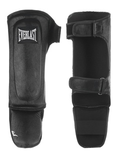 Защита голени и стопы Everlast Martial Arts Leather Shin-Instep S/M Black 7750SMU