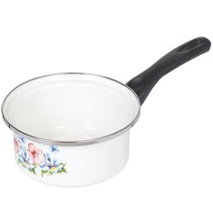 Ковш сталь, эмалированное покрытие, 1 л, Сантэкс, Маки, 1-4410400 САНТЕКС