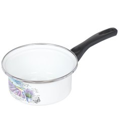 Ковш сталь, эмалированное покрытие, 1 л, Сантэкс, Лаванда, 1-4410400 САНТЕКС