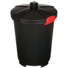 Бак для мусора пластик, 45 л, с крышкой, 42х42х57 см, Бытпласт, Хозяйственный, 4312536