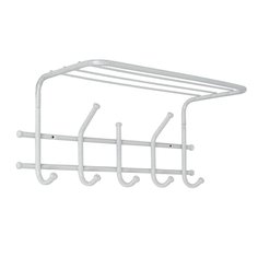 Вешалка настенная 5 крюч, с полкой, ЗМИ, Эра 5, ВСП 278 Б, бел ZMI