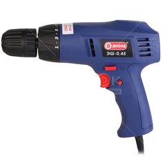 Дрель-шуруповерт сетевая Диолд, ЭШ-0,45, быстрозажимной патрон, 10 мм, 450 Вт, с реверсом, 1 скорость