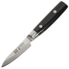 Нож кухонный Yaxell, для овощей, дамасская сталь, 8 см, рукоятка композит, YA35503