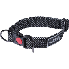 Ошейник RUKKA Star 660125292JV990/S 2x30-40 см черный