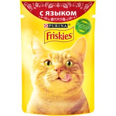 Корм для кошек Friskies с языком в подливе 85 г