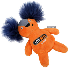 Игрушка для собак Joyser Puppy Белка со сменной пищалкой S оранжевая 16 см