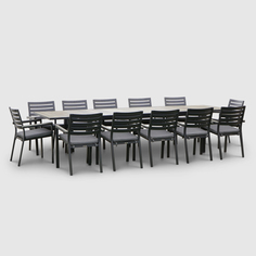 Комплект мебели Bizzotto Belmar 13 предметов стол + 12 кресел