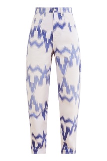 Белые брюки с принтом Isabel Marant