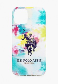 Чехол для iPhone U.S. Polo Assn. 12 mini (5.4), PC/TPU TIE & DYE Double horse Multi