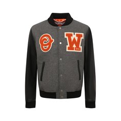 Комбинированный бомбер Off-White