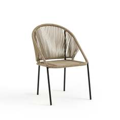 Кресло столовое для сада san monica бежевое (laredoute) бежевый 64x85x57 см.