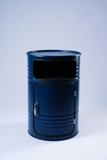 Журнальный столик-бочка (starbarrel) синий 45x68x45 см.