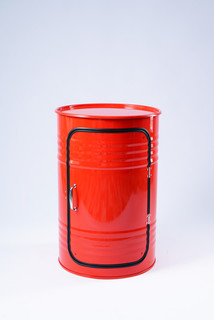Журнальный столик-бочка (starbarrel) красный 45x68x45 см.