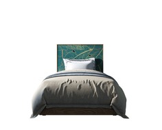 Кровать berber (etg-home) зеленый 120x140x200 см.
