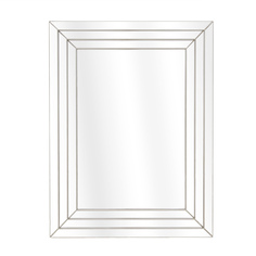 Зеркало настенное elegance (to4rooms) белый 56x74x5 см.