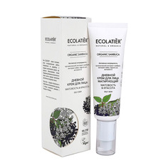 Green Дневной крем для лица матирующий серия ORGANIC SAMBUCA Ecolatier