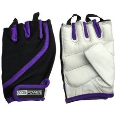 Перчатки для фитнеса 2311-VXL, цвет: фиол+черный+белый, размер: XL Ecos