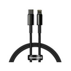 Кабель Baseus Tungsten Gold Lightning - USB Type-C 1m Black CATLWJ-01