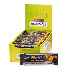 Батончик протеиновый Айронмен со вкусом карамели 50 г 24 шт Ironman