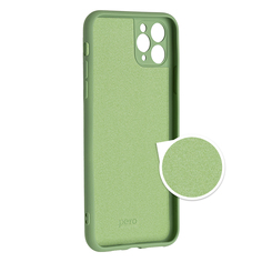 Чехол клип-кейс PERO LIQUID SILICONE для Apple iPhone 13 зеленый ПЕРО