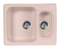 Кухонная мойка AquaGranitEx розовый M-09(315)