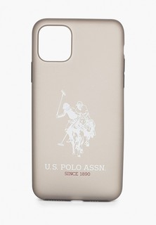 Чехол для iPhone U.S. Polo Assn. 11 Pro Max, Transparent silicone Big horse Black