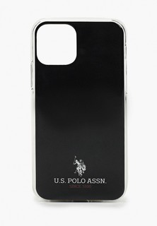 Чехол для iPhone U.S. Polo Assn. 11 Pro, PC/TPU Logo Small horse Black