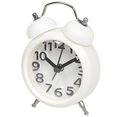 Часы-будильник настольные, 6х8.5 см, пластик, стекло, Y068