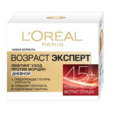 Крем для лица, LOreal Paris, Возраст эксперт, дневной, лифтинг-уход, 45+, 50 мл L'Oreal