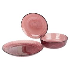 Сервиз столовый стекло, 18 пр, 6 перс, Luminarc, Идиллия Лилак, А0012