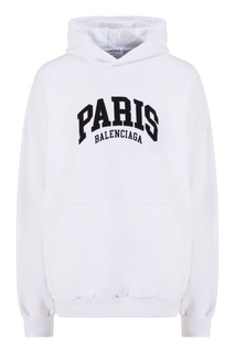 Белое худи Balenciaga