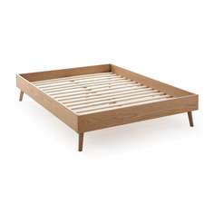 Кровать со спальным основанием jimi (laredoute) коричневый 164x36x194 см.