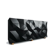 Комод edge l (uniquely) черный 170x80x50 см.