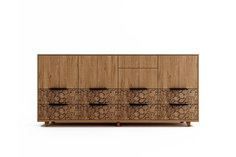 Комод meganom mushrooms xl (uniquely) коричневый 240x110x60 см.