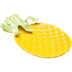 Тарелка декоративная pineapple (kare) желтый 31x5x19 см.