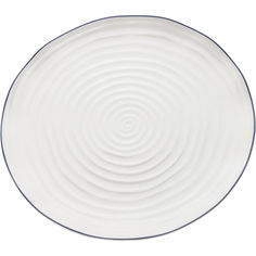 Тарелка swirl (kare) белый 3 см.