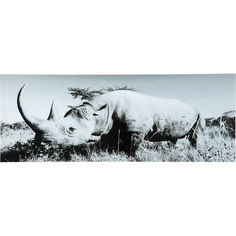 Картина rhino (kare) серый 160x60x4 см.