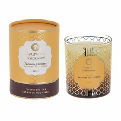 Подсвечник со свечой tuberose&amp;jasmine (to4rooms) оранжевый 8 см.