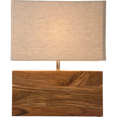 Лампа настольная wood (kare) коричневый 35x43x15 см.