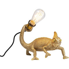Лампа настольная chameleon (kare) золотой 29x23x15 см.