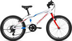 Велосипед Forward RISE 20 2.0 (20 7 ск. рост 10.5) 2020-2021 белый/красный RBKW1J307003