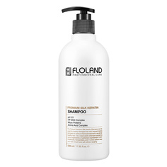 Шампунь восстанавливающий с кератином и маслами Premium Silk Keratin Shampoo 530 МЛ Floland