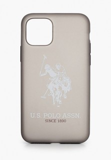Чехол для iPhone U.S. Polo Assn. 11 Pro, Transparent silicone Big horse Black